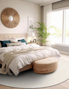 Bloomsbury Elegance Collection Area Rug -  Kensington (Ivory) Round Ivory  lifestyle 32