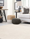 Bloomsbury Elegance Collection Area Rug -  Kensington (Ivory) Round Ivory  lifestyle 37