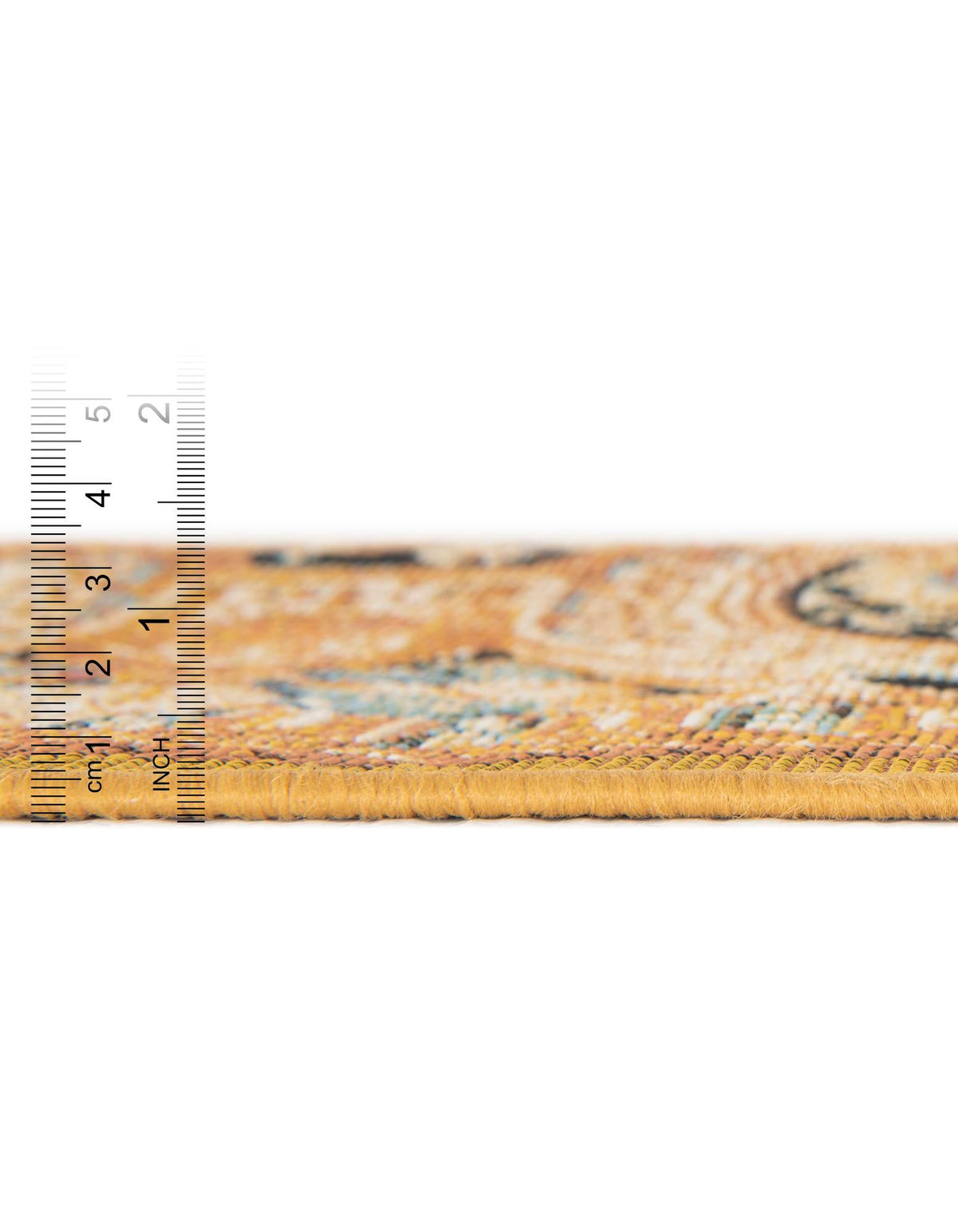 Patio Elegance Collection Area Rug - Veranda Rectangle Black Gold Brown  lifestyle 5
