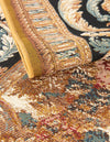 Patio Elegance Collection Area Rug - Veranda Rectangle Black Gold Brown  lifestyle 6