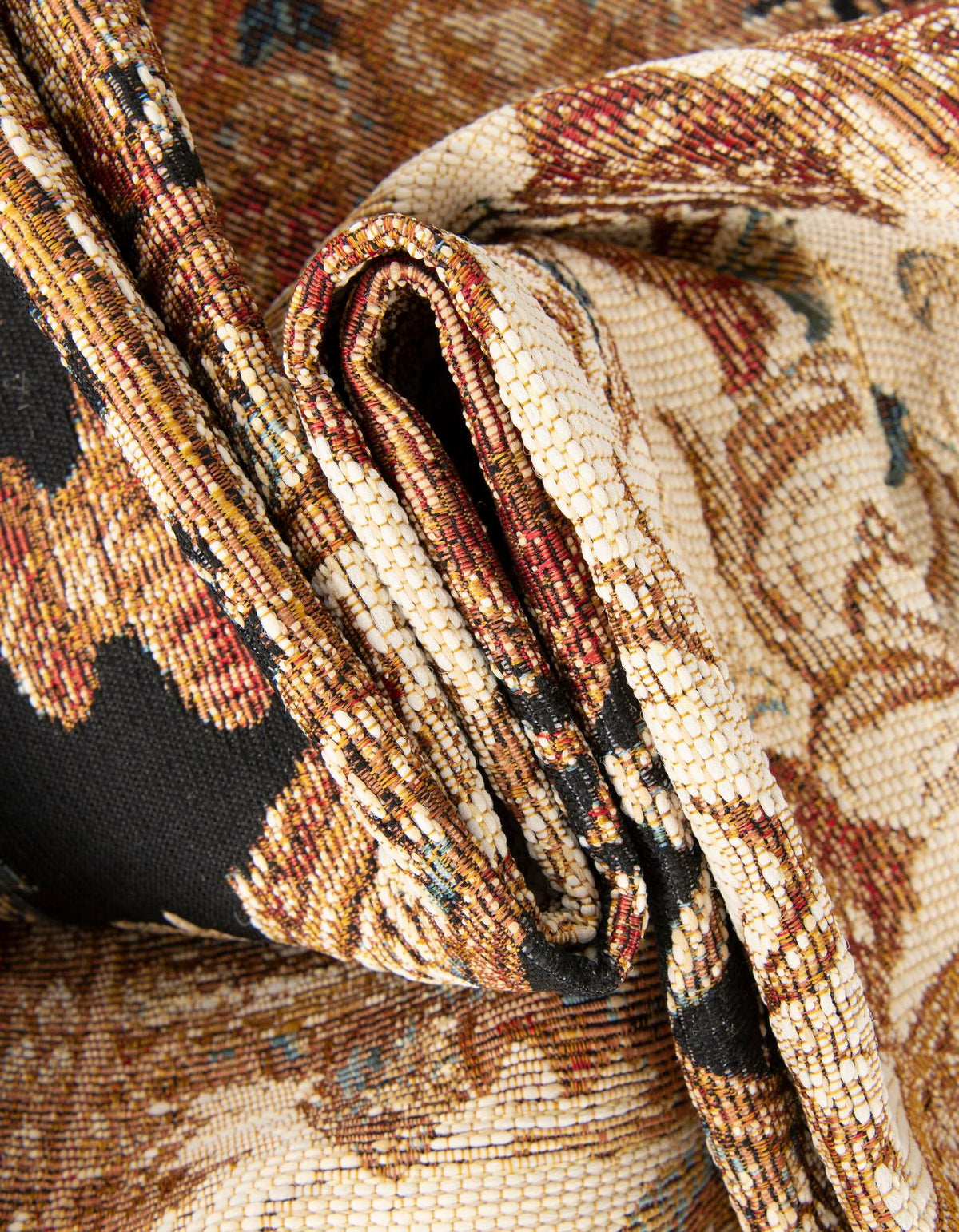 Patio Elegance Collection Area Rug - Veranda Rectangle Black Gold Brown  lifestyle 8