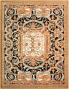 Patio Heritage Collection Area Rug - Veranda Rectangle Black Gold Brown  lifestyle 3