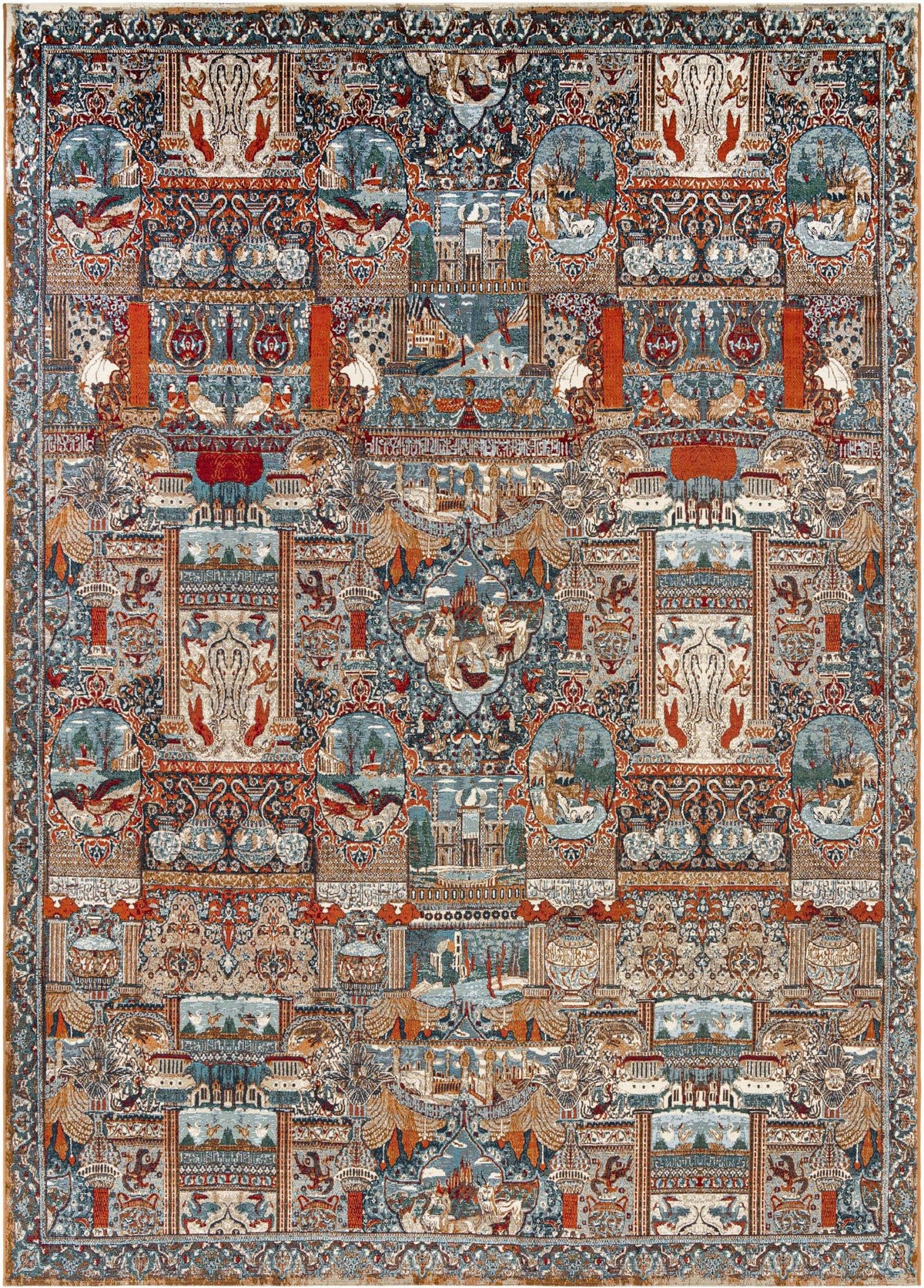 Patio Elegance Collection Area Rug -  Oasis Rectangle Multi Main