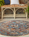 Patio Elegance Collection Area Rug -  Oasis Round Multi  lifestyle 22