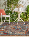 Patio Heritage Collection Area Rug -  Oasis Rectangle Multi  lifestyle 4