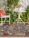 Patio Heritage Collection Area Rug -  Oasis Rectangle Multi  lifestyle 7