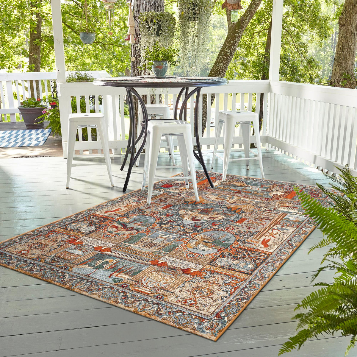 Patio Elegance Collection Area Rug -  Oasis Rectangle Multi  lifestyle 15