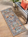 Patio Elegance Collection Area Rug -  Oasis Runner Multi  lifestyle 20