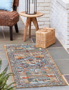Patio Elegance Collection Area Rug -  Oasis Runner Multi  lifestyle 33