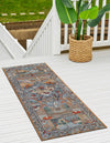 Patio Elegance Collection Area Rug -  Oasis Runner Multi  lifestyle 39