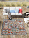 Patio Elegance Collection Area Rug -  Oasis Square Multi  lifestyle 27