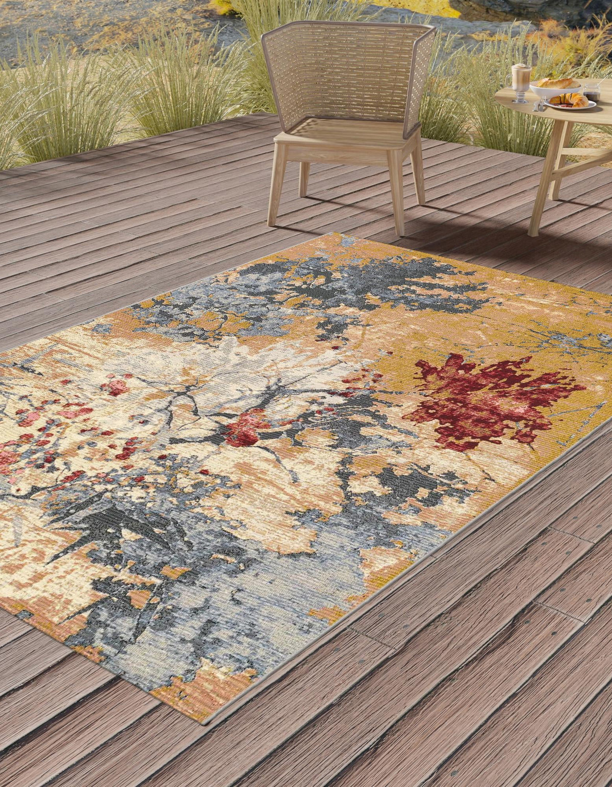Urban Terrace Collection Area Rug -  Alcove Rectangle Multi  lifestyle 3