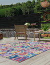 Urban Terrace Collection Area Rug -  Boardwalk Rectangle Multi  lifestyle 3