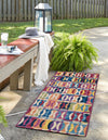 Urban Terrace Collection Area Rug -  Boardwalk Runner Multi  lifestyle 27