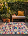Urban Terrace Collection Area Rug -  Boardwalk Square Multi  lifestyle 37