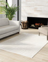 Charleston Elegance Collection Area Rug - Magnolia Rectangle Ivory  lifestyle 7