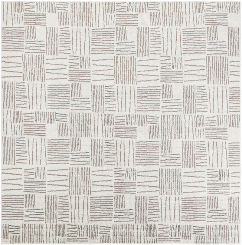 Charleston Elegance Collection Area Rug -  Palmetto Square Ivory  lifestyle 59