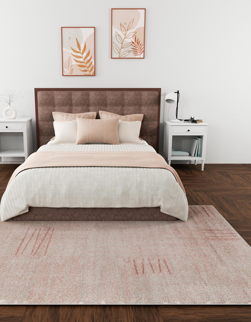 Charleston Elegance Collection Area Rug - Magnolia Rectangle Pink  lifestyle 3