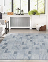 Charleston Elegance Collection Area Rug -  Palmetto Rectangle Light Blue  lifestyle 19