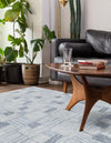 Charleston Elegance Collection Area Rug -  Palmetto Rectangle Light Blue  lifestyle 31