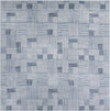 Charleston Elegance Collection Area Rug -  Palmetto Square Light Blue  lifestyle 60