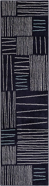 Charleston Elegance Collection Area Rug - Magnolia Runner Navy Blue  lifestyle 82