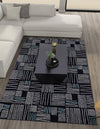 Charleston Elegance Collection Area Rug -  Palmetto Rectangle Navy Blue  lifestyle 0
