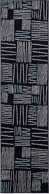 Charleston Elegance Collection Area Rug -  Palmetto Runner Navy Blue Main