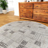 Charleston Elegance Collection Area Rug -  Palmetto Round Gray  lifestyle 17