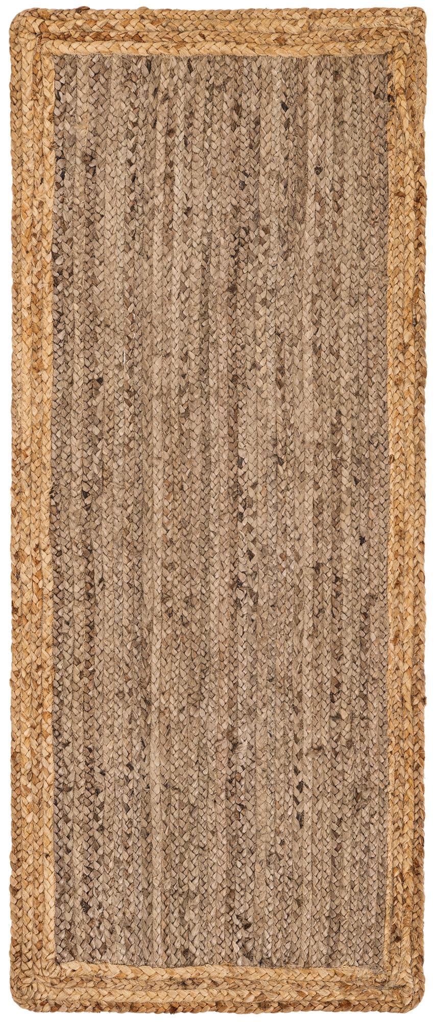 Woven Seaside Jute Collection Area Rug - Nantucket Runner Brown and Gray  lifestyle 65