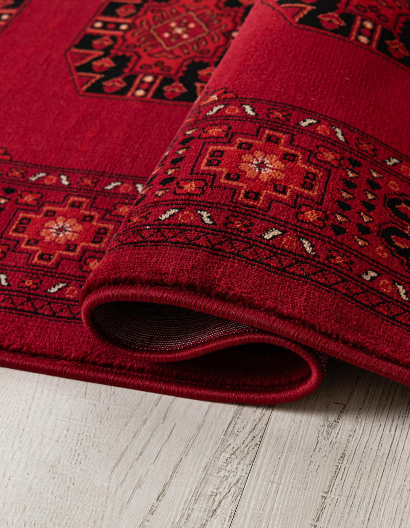 Samarkand Elegance Collection Area Rug -  Fergana Rectangle Red  lifestyle 3