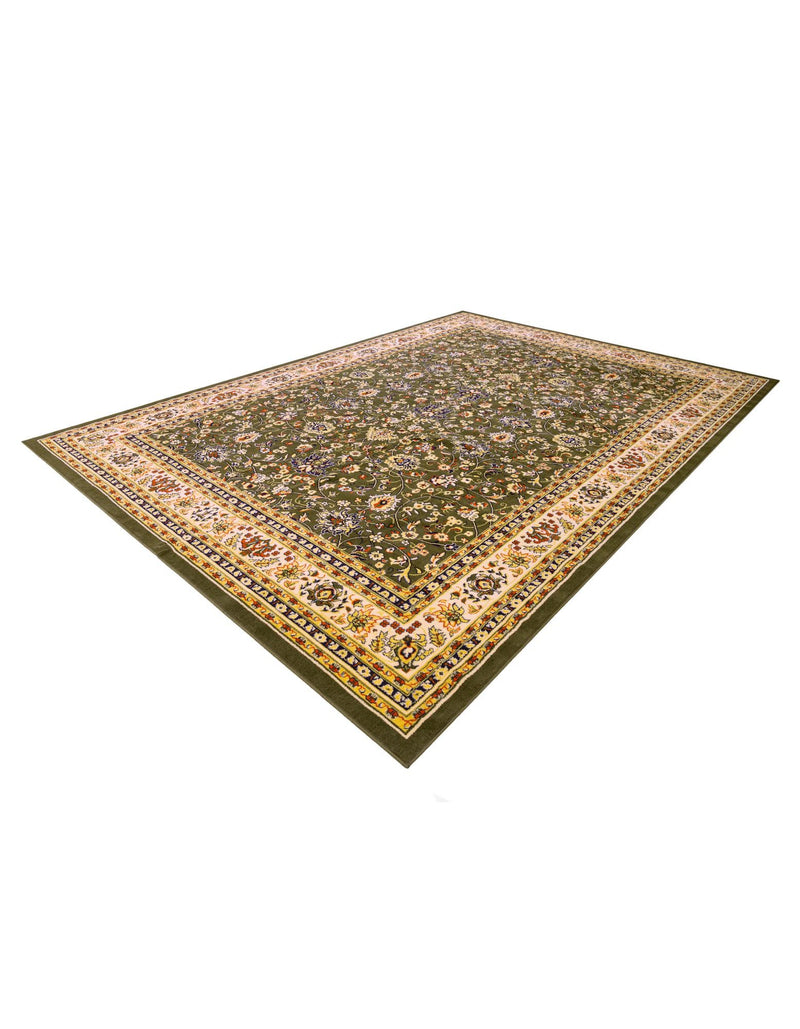 Isfahan Elegance Collection Area Rug - Naghsh-e Jahan (Green) Rectangle Green  lifestyle 22