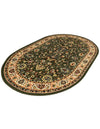 Isfahan Elegance Collection Area Rug - Naghsh-e Jahan (Green) Oval Green  lifestyle 64
