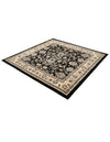 Isfahan Elegance Collection Area Rug - Naghsh-e Jahan (Black) Square Black  lifestyle 70