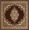 Tabriz Tapestry Collection Area Rug - Azerbaijan (Brown) Square Brown  lifestyle 43