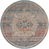Coastal Haven Collection Area Rug - Seabreeze (Multi) Round Multi  lifestyle 25