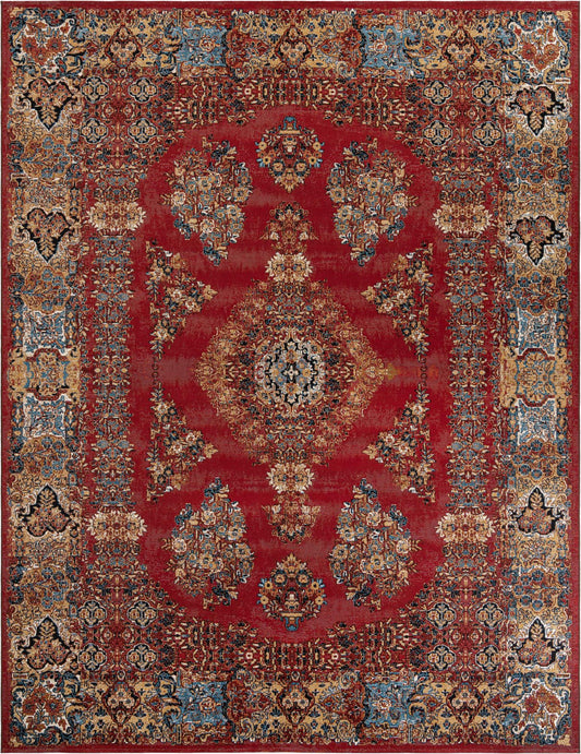 Patio Elegance Collection Area Rug -  Terrace Rectangle Antique Red Main