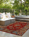 Patio Elegance Collection Area Rug -  Terrace Rectangle Antique Red  lifestyle 4