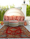 Patio Elegance Collection Area Rug -  Terrace Rectangle Antique Red  lifestyle 5