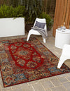 Patio Elegance Collection Area Rug -  Terrace Rectangle Antique Red  lifestyle 11