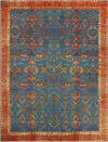 Patio Elegance Collection Area Rug -  Pavilion Rectangle Navy Blue Main