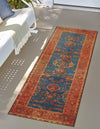 Patio Elegance Collection Area Rug -  Pavilion Runner Navy Blue  lifestyle 29