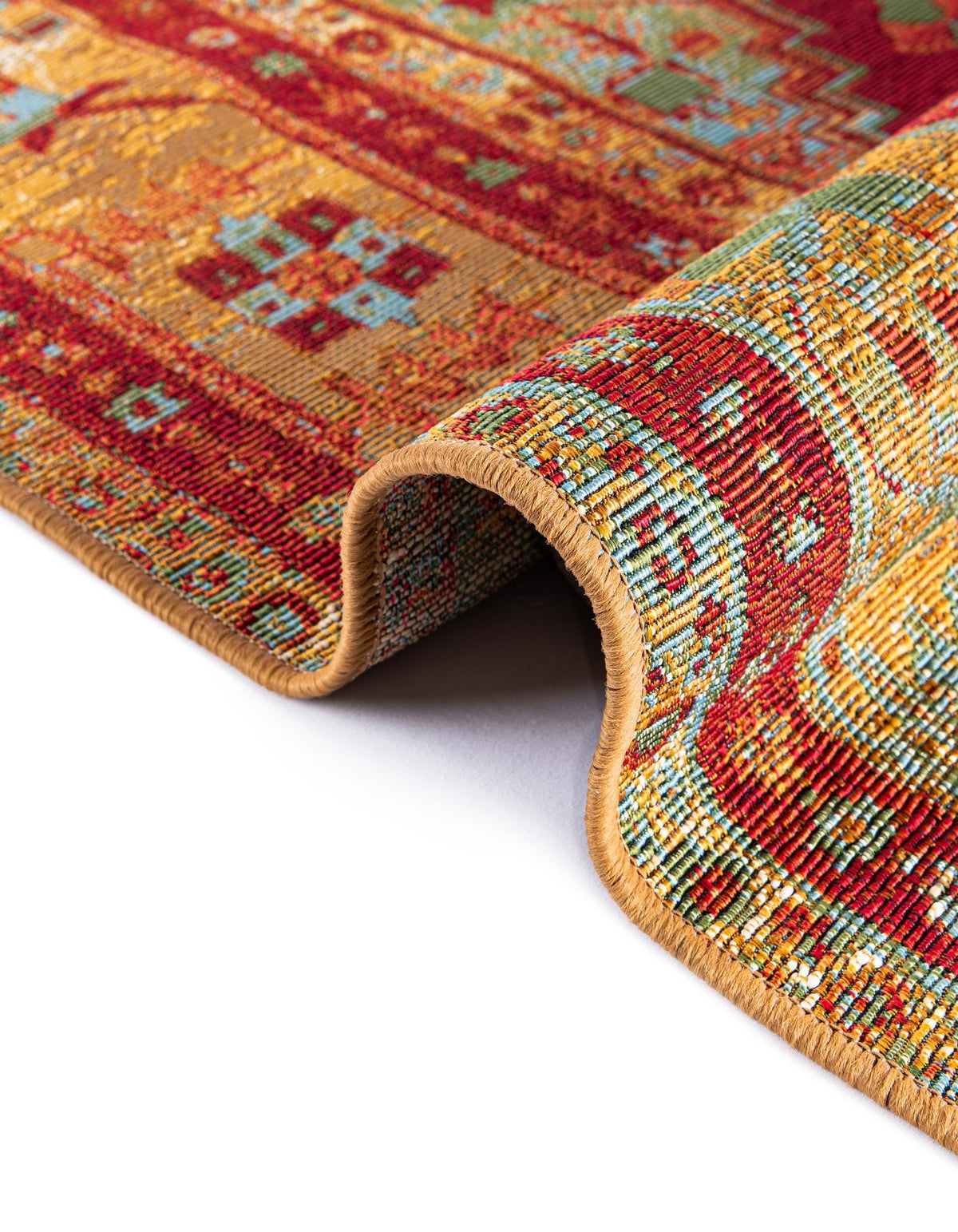 Patio Elegance Collection Area Rug -  Arbor Rectangle Red Green Blue  lifestyle 17
