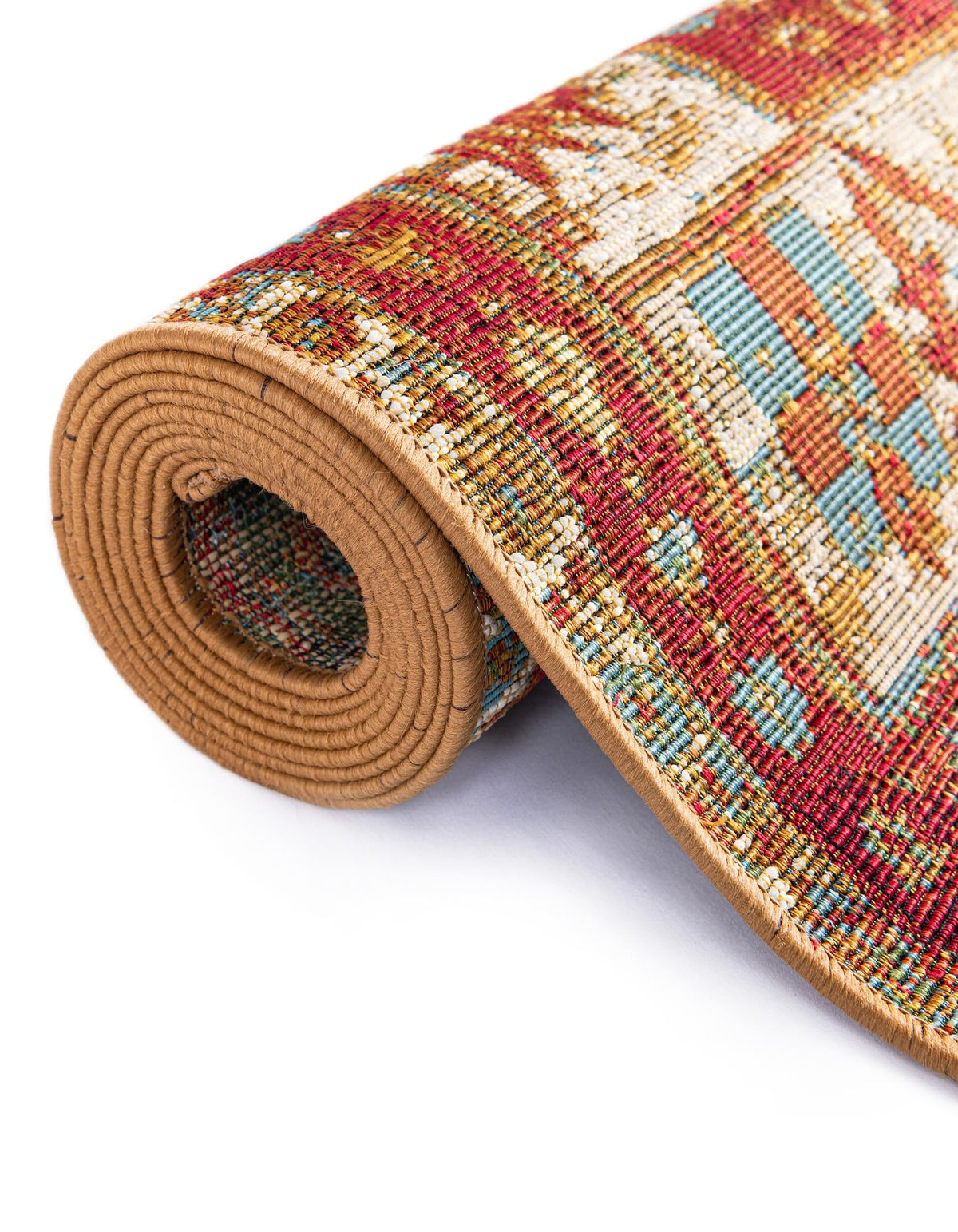 Patio Elegance Collection Area Rug -  Arbor Rectangle Red Green Blue  lifestyle 19