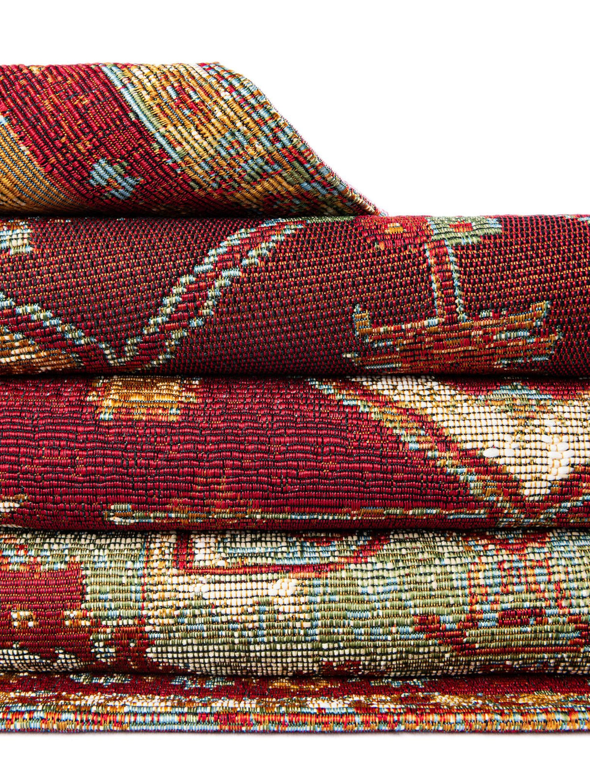 Patio Elegance Collection Area Rug -  Arbor Rectangle Red Green Blue  lifestyle 21