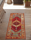 Patio Elegance Collection Area Rug -  Arbor Runner Red Green Blue  lifestyle 35