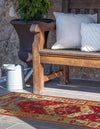 Patio Elegance Collection Area Rug -  Arbor Runner Red Green Blue  lifestyle 47