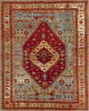 Patio Heritage Collection Area Rug -  Arbor Rectangle Red Green Blue  lifestyle 2