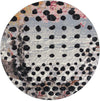 Urban Terrace Collection Area Rug -  Piazza Round White and Black  lifestyle 22