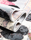 Urban Terrace Collection Area Rug -  Piazza Rectangle White and Black  lifestyle 20